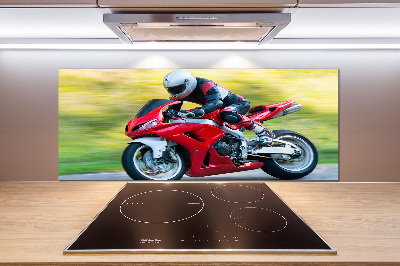 Spatscherm keuken Motorfiets