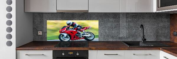 Panel między meble w kuchni Motocykl
