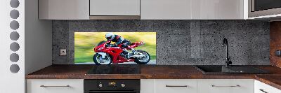 Spatscherm keuken Motorfiets