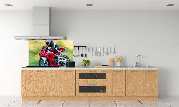Spatscherm keuken Motorfiets