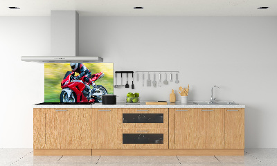 Spatscherm keuken Motorfiets