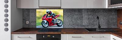 Spatscherm keuken Motorfiets