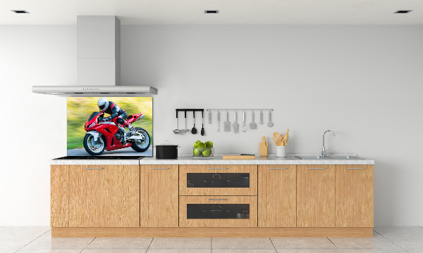 Spatscherm keuken Motorfiets