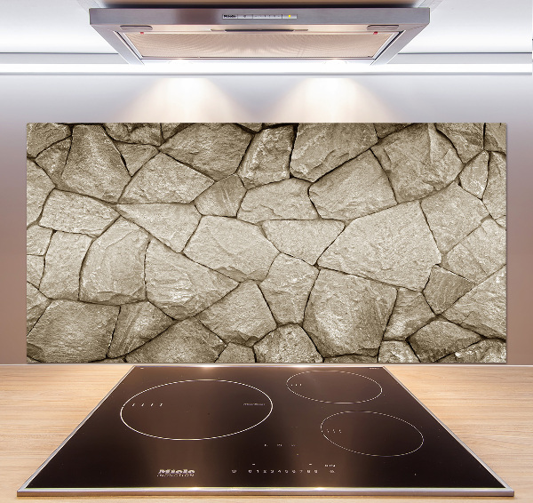 Spatplaat keuken Stenen muur