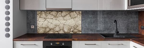 Spatplaat keuken Stenen muur