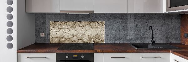 Spatplaat keuken Stenen muur