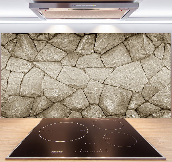 Spatplaat keuken Stenen muur