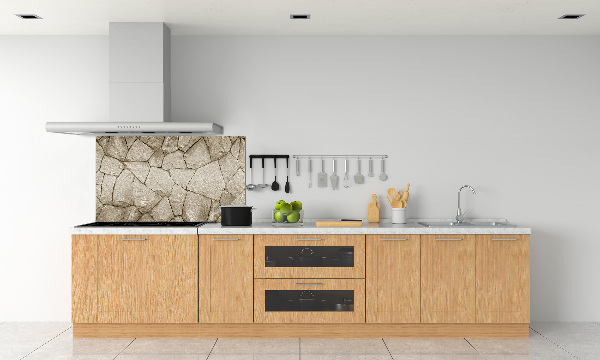 Spatplaat keuken Stenen muur