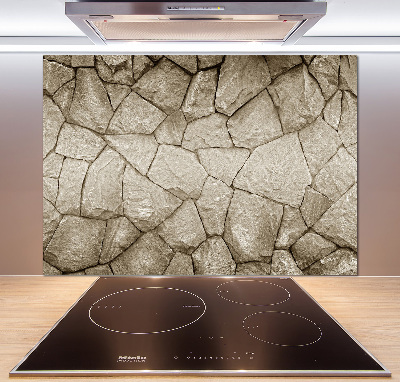 Spatplaat keuken Stenen muur