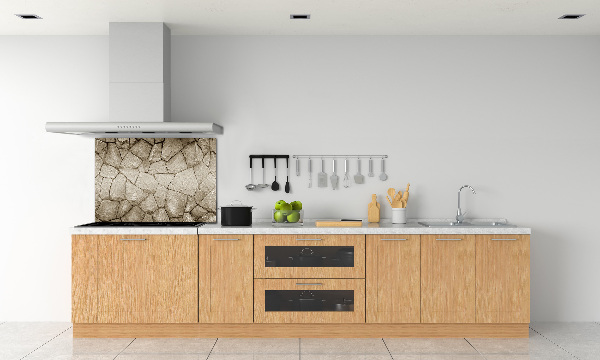 Spatplaat keuken Stenen muur