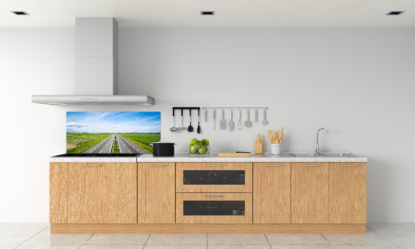 Glazen achterwand keuken Snelweg
