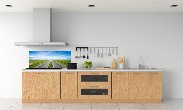 Glazen achterwand keuken Snelweg