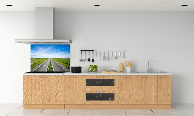 Glazen achterwand keuken Snelweg