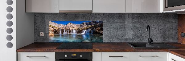 Achterwand keuken Waterval in de bergen
