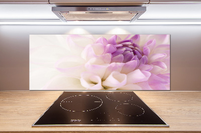 Panel dekor szkło Biała dalia