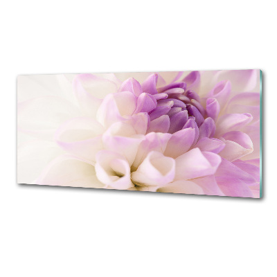 Panel dekor szkło Biała dalia