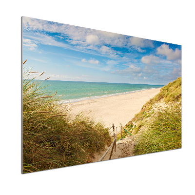 Spatscherm keuken duinen aan zee