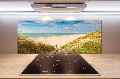 Spatscherm keuken duinen aan zee