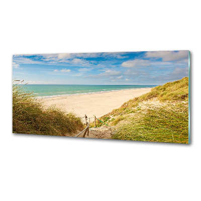 Spatscherm keuken duinen aan zee