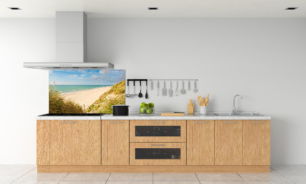 Spatscherm keuken duinen aan zee