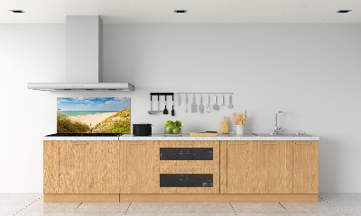 Spatscherm keuken duinen aan zee