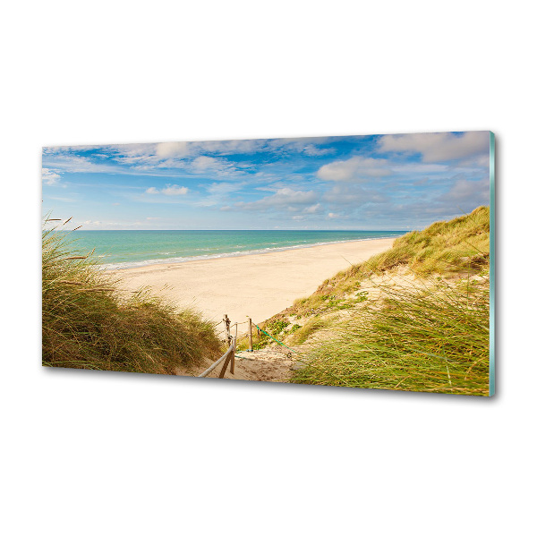 Spatscherm keuken duinen aan zee