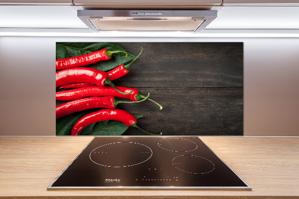 Keuken achterwand Chilipepers