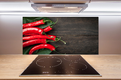 Keuken achterwand Chilipepers