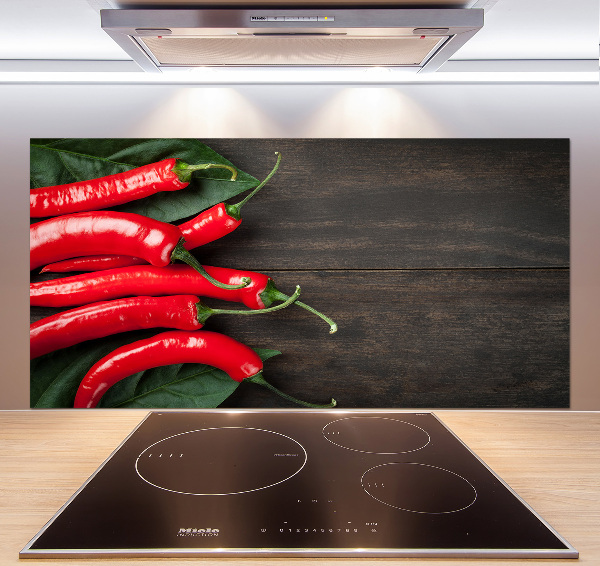 Keuken achterwand Chilipepers