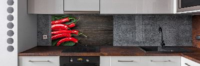 Keuken achterwand Chilipepers