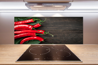 Keuken achterwand Chilipepers
