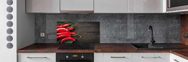 Keuken achterwand Chilipepers
