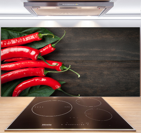 Keuken achterwand Chilipepers