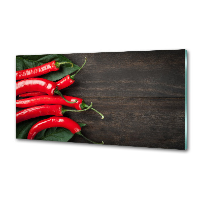 Keuken achterwand Chilipepers
