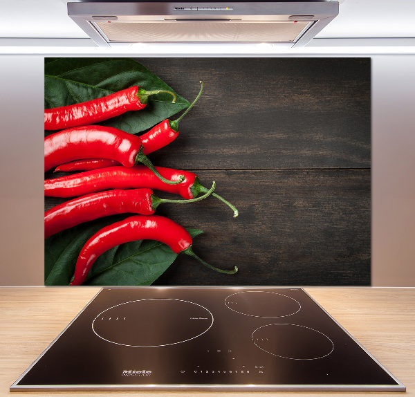 Keuken achterwand Chilipepers