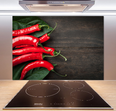 Keuken achterwand Chilipepers