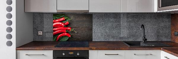 Keuken achterwand Chilipepers