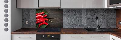 Keuken achterwand Chilipepers