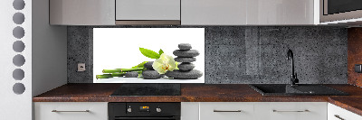 Glazen achterwand keuken Orchidee