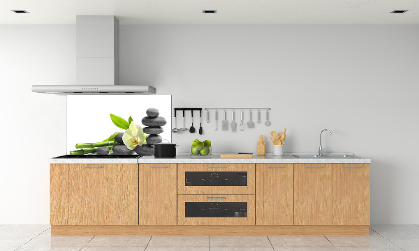 Glazen achterwand keuken Orchidee