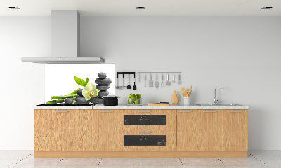 Glazen achterwand keuken Orchidee
