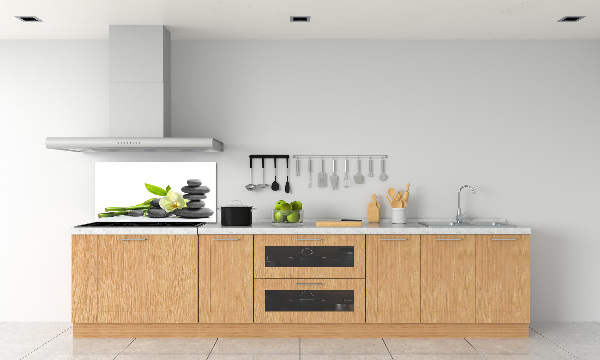 Glazen achterwand keuken Orchidee