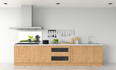 Glazen achterwand keuken Orchidee