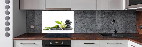 Glazen achterwand keuken Orchidee