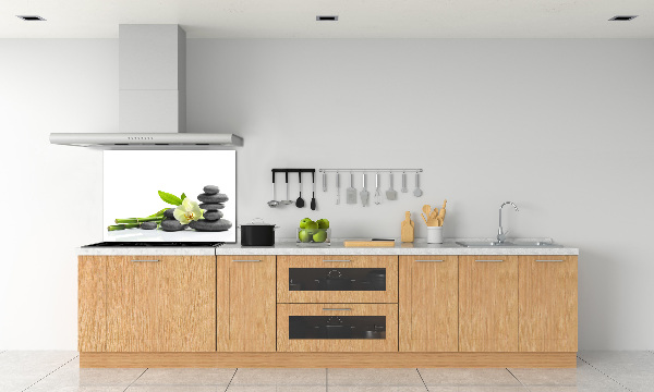 Glazen achterwand keuken Orchidee