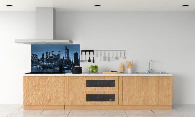 Spatplaat keuken New York 's nachts