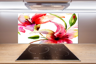 Keuken achterwand Lelie