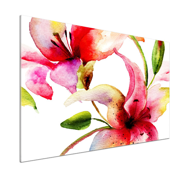 Panel szklany do kuchni Lilia