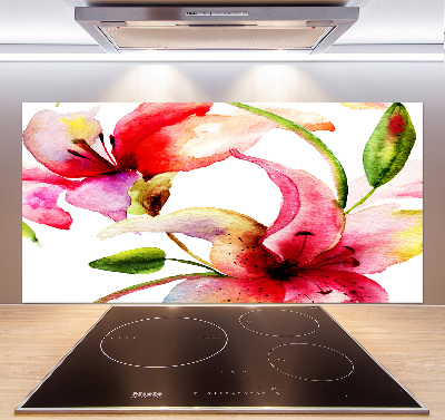 Keuken achterwand Lelie