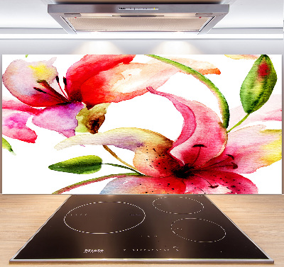 Keuken achterwand Lelie
